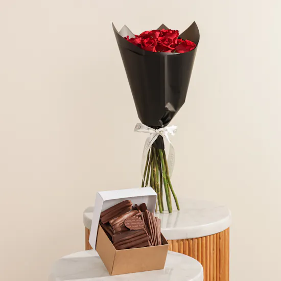 Soucolat Flakes Athel 43% Milk Chocolate Box | Glowy Flowers