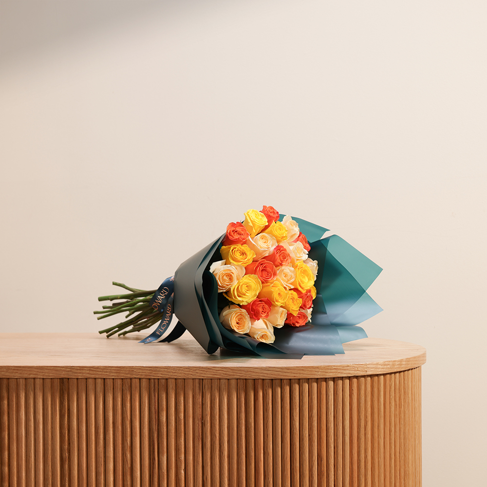 باقة جوري أحلام الغروب