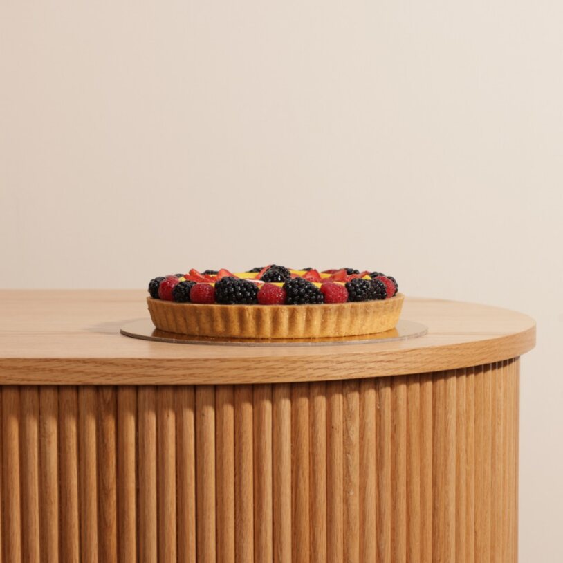 Rose Ribbon Fruit Tart