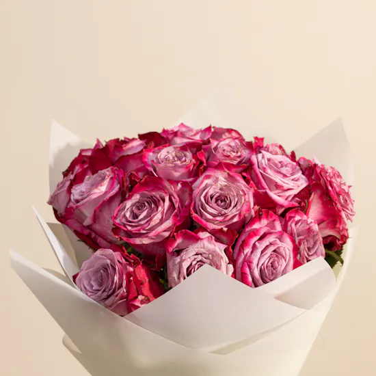 Delightful Purple Rose Bouquet