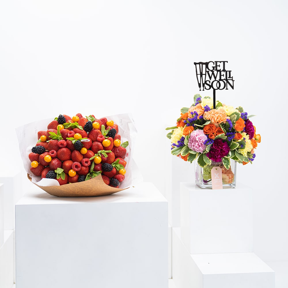 Fruit Bouquet Get Well Soon