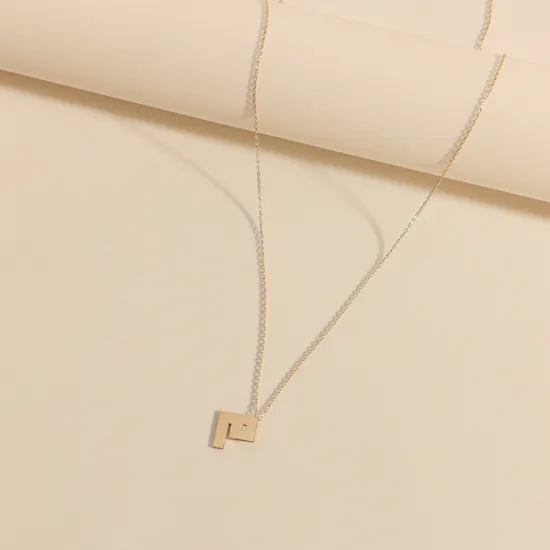 Midad Kufic letter Meem Necklace