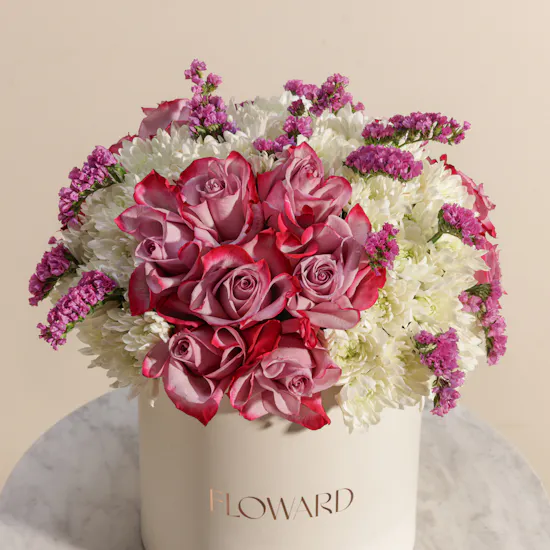 Happy Birthday Heartfelt Flowers Box