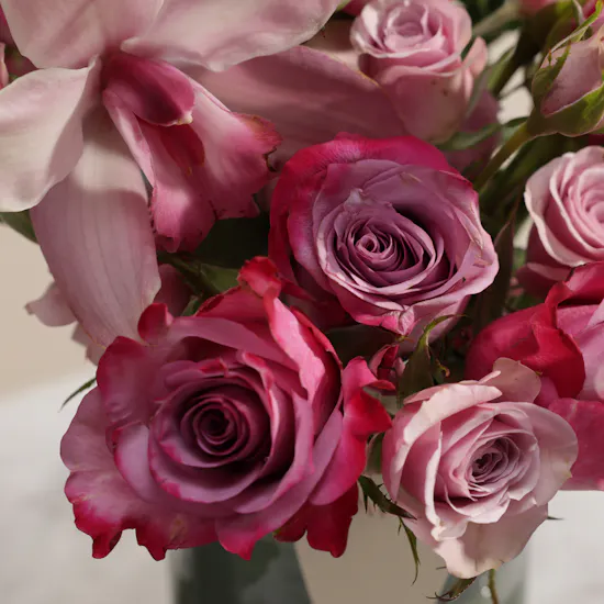 Violet Symphony Flower Vase