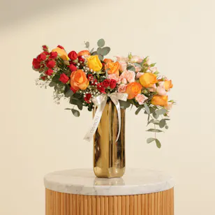 Sunlit Horizon Flower Vase