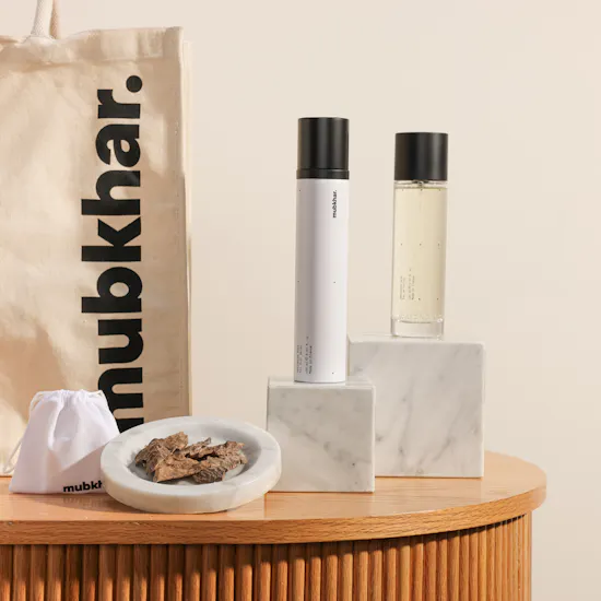Mubkhar Golden Amber Perfume and Incense Gift Bag