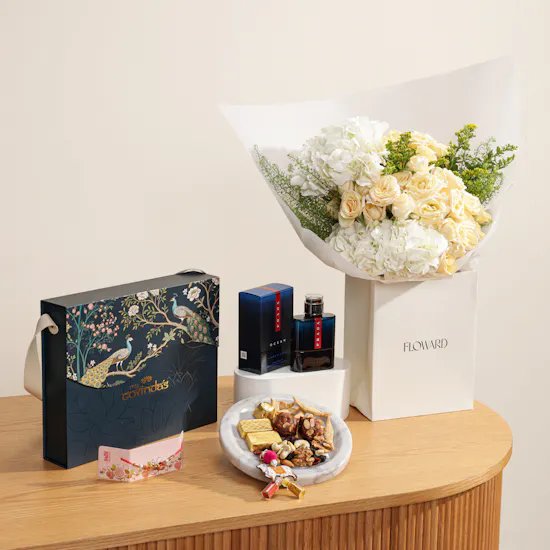 MyGovindas Rakhi Mixed Sweets Hamper | Fragrant Celebration Perfume and Flowers