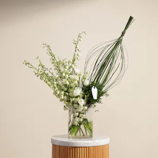 Elegant White Harmony Vase