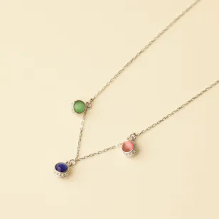 Zia Summer Balls Charm Silver Necklace Zia Summer Balls Charm Silver Necklace