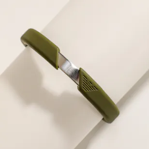 Emporio Armani Green Silicone Bangle Men’s Bracelet