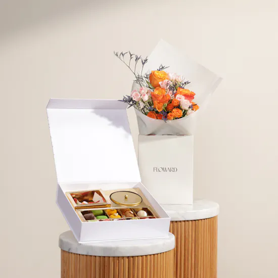 MyGovindas Rakhi Divine Bond Sweets Box | Warmest Affection Flowers