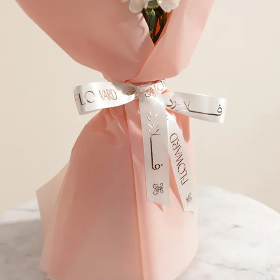Blushing Delight Peony Flower Vase