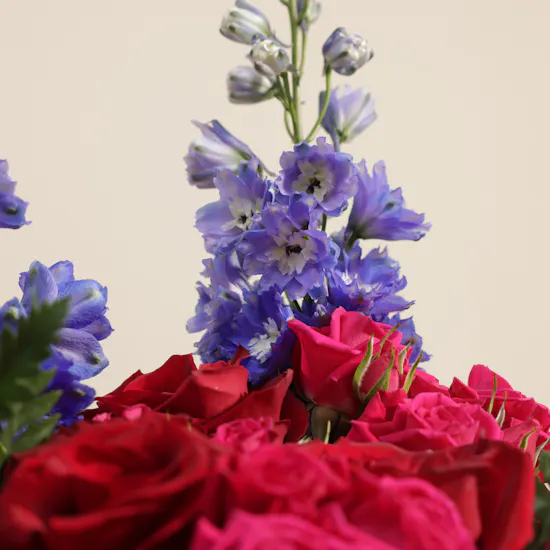 Midnight Romance Flowers Vase