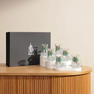 Dimlaj Wurood Tea Cups And Saucers Set