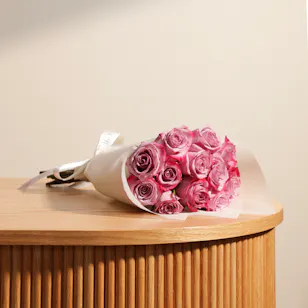 Plush Purple Roses Bouquet | 12 Roses Plush Purple Roses Bouquet | 12 Roses