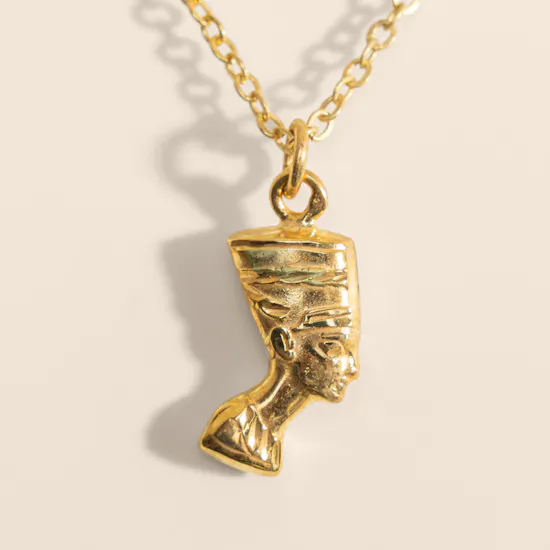 Hrh Nefertiti Gold Plated Necklace