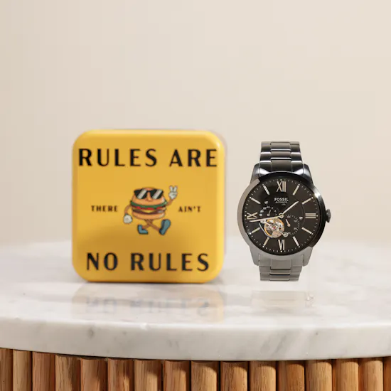 Fossil Townsman Automatic Smoke Men's Watch