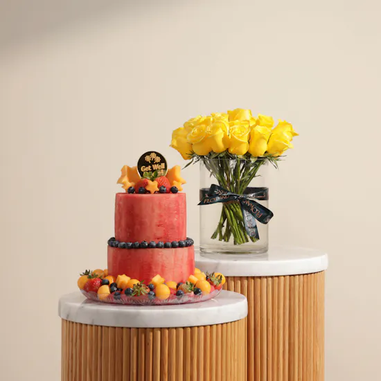 Fruitful Day Watermelon Cake | Flowers Vase