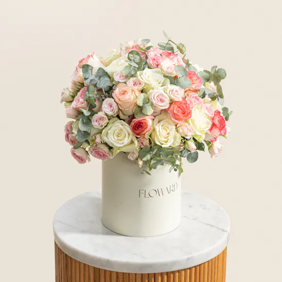 Blushing Petals Roses Box