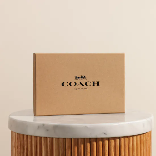 Coach Black Signature Canvas Wallet Gift Set for Men
