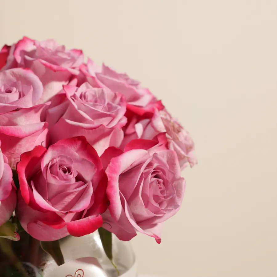 [USED IN AUTOMATION] Purple Roses Vase | 25 Flowers 3