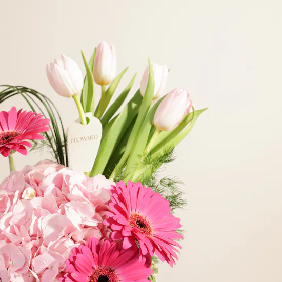 Keramos Studio Pink Joy Birthday Flowers Vase