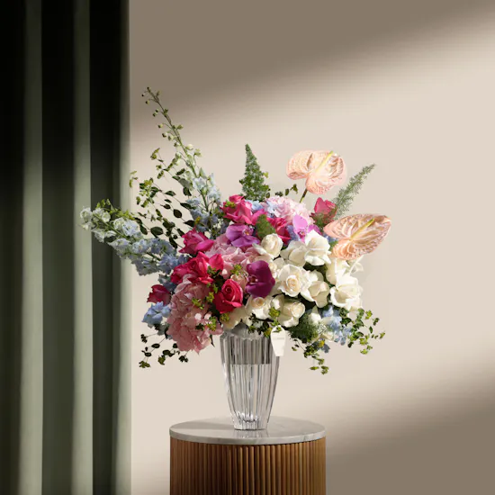 Rogaska Oceania Crystal Flowers Vase