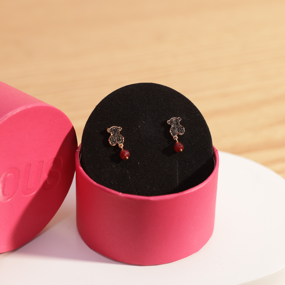 اقراط مطلية فضة من توس