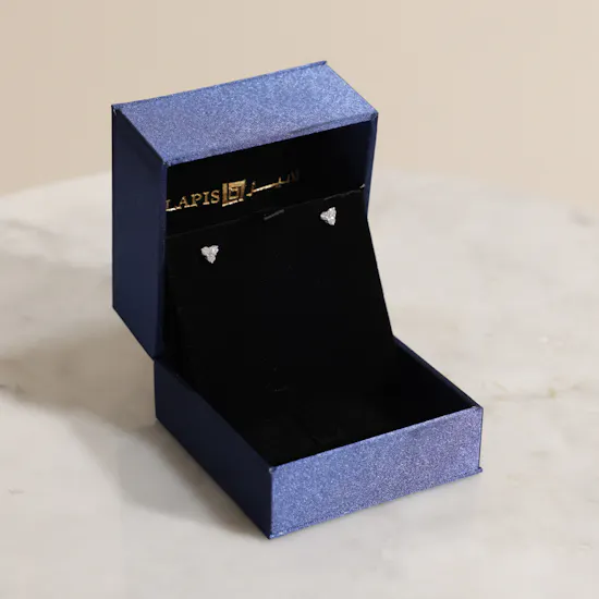Lapis Diamond Earrings