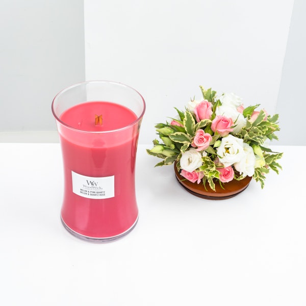 Woodwick Large Candle, Delicate Flowers