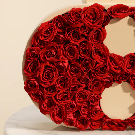 Lovely Heart Shape Rose Box