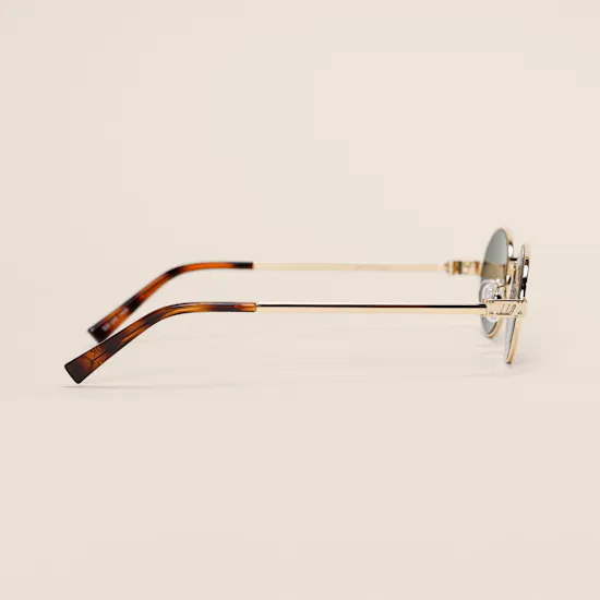 Le Specs Poseidon Deux Gold Khaki Mono Unisex Sunglasses