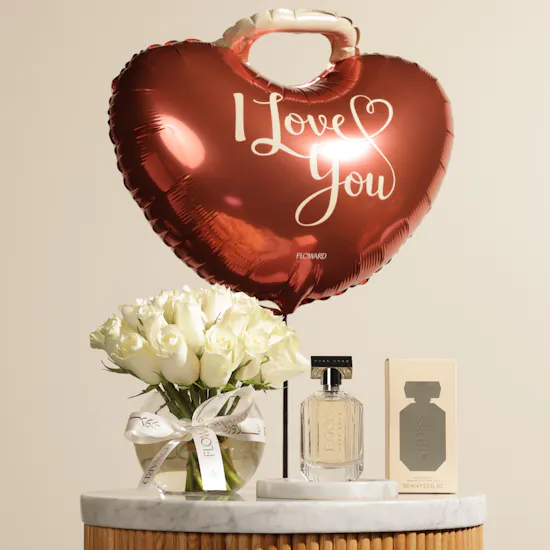Hugo Boss Boss The Scent Pure Accord for Her | I Love You Flower Vase