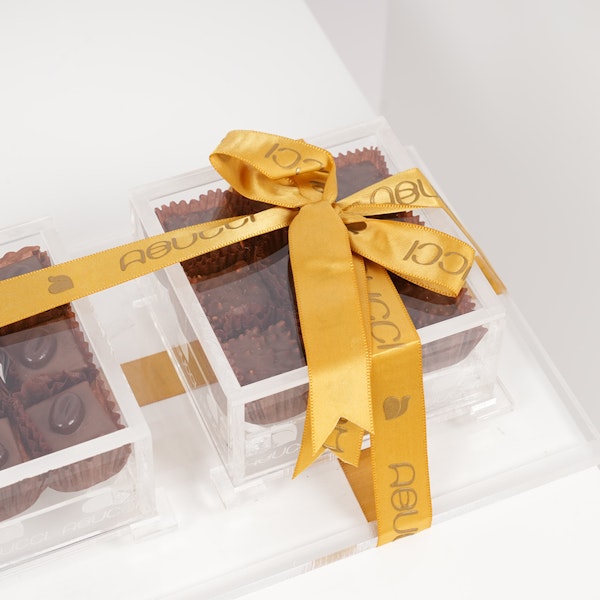 Abucci Chocolate Tray Red Flowers Floward Jeddah