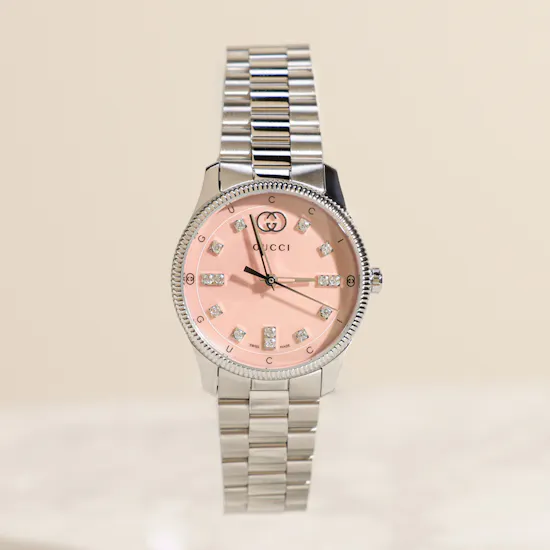 Gucci G-Timeless Silver Watch for Women