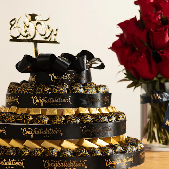 Floward Graduation Festive Chocolate Tower | Happiness Roses