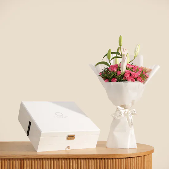 Sweetzerland Premium Chocolates Box | Classic Flowers Bouquet