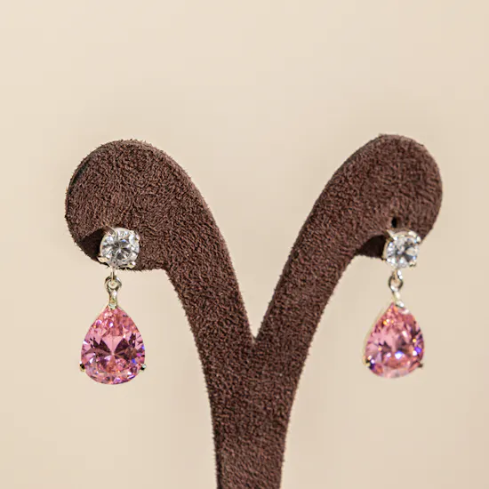Hrh Sovereign Pink Drops Earrings