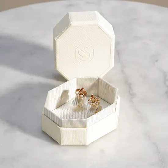 Swarovski Chroma Stud Gold Plated Women's Earrings