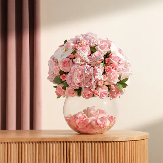 Pink Beauty Floral Vase