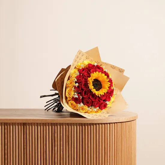Sunny Serenity Flowers Bouquet