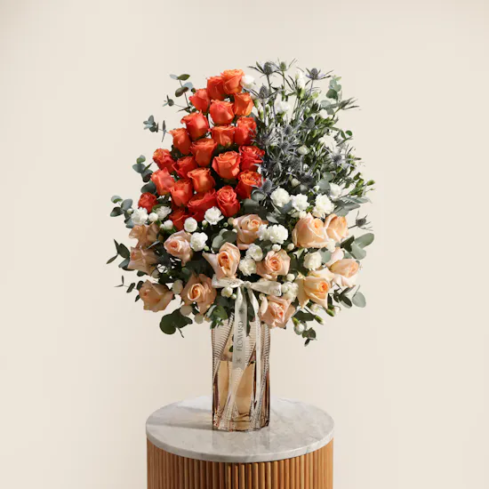 The Sunset Harmony Flowers Vase