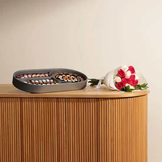 Fillings Premium Leather Chocolate Tray | Pure Roses