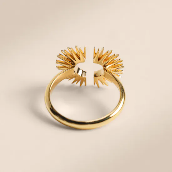 Rachel Jackson Electric Gold Plated Adjustable Women's Ring