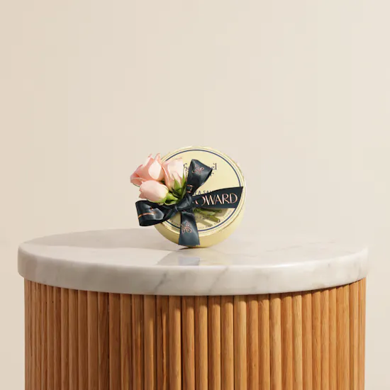 Charbonnel et Walker Sea Salt Caramel Truffles Box and Roses