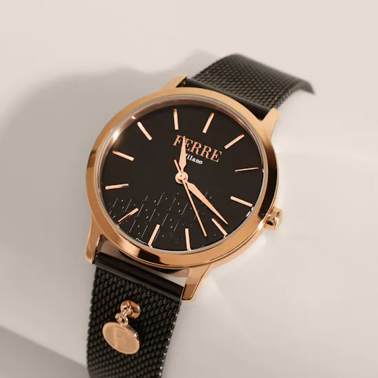 Ferre Milano Classic Black Round Women’s Watch