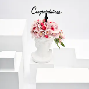 graduation happiness vase 