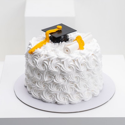 Rose Graduation Cake