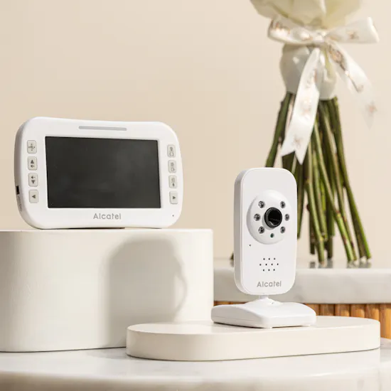 Hedeya Alcatel Baby Monitor | Baby Carriage Balloon and Flower
