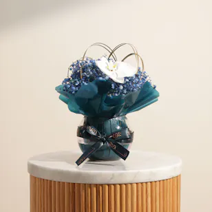 Midnight Sky Flowers Vase